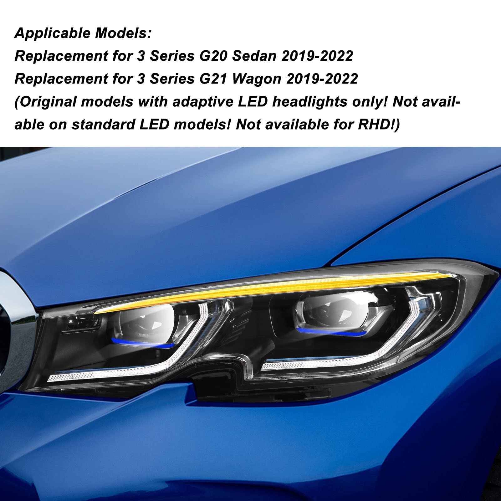 BMW 3シリーズ G20 後期 純正 左 ヘッドライト LED 2022年 BMW 3シリーズ G20 後期 純正 左 ヘッドライト LED 2022年